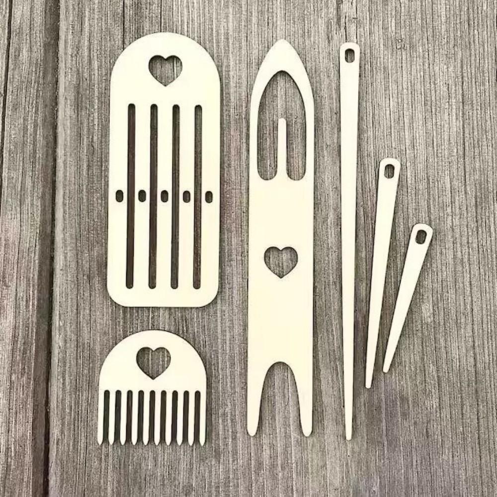 Wooden Weaving Looms Kits DIY Coaster Knitting Loom Hand Knitted