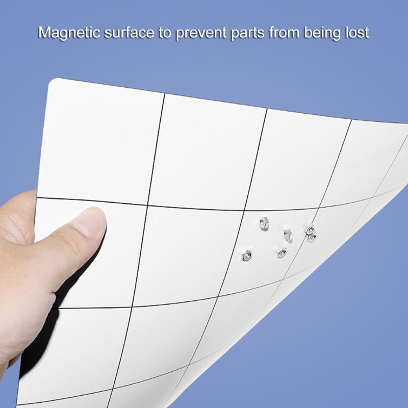 General Magnetic Project Pad Rubberized Grip with Print Overlay Magnetic Service Pad Simple Use for Smartphone Repair