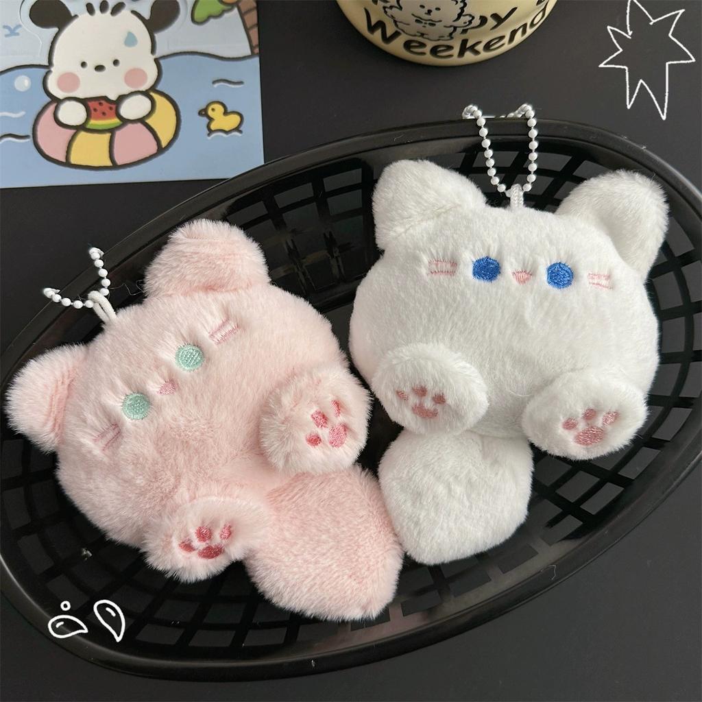 New Creative Cartoon Cat Key Chain Plush Doll Can Be A Net Red Animal Unisex Backpack Key Doll Pendant Decorative Small Gifts
