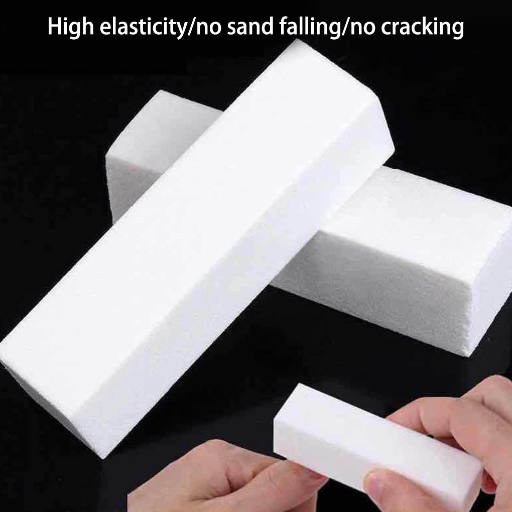12X Nail Buffer Buffering Block Sanding Brick High Elasticity Compact Size Practical Safety Nails File Professional
