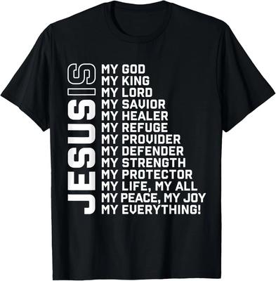 Jesus ist mein Gott mein König mein Herr mein Erlöser Christliches T-Shirt