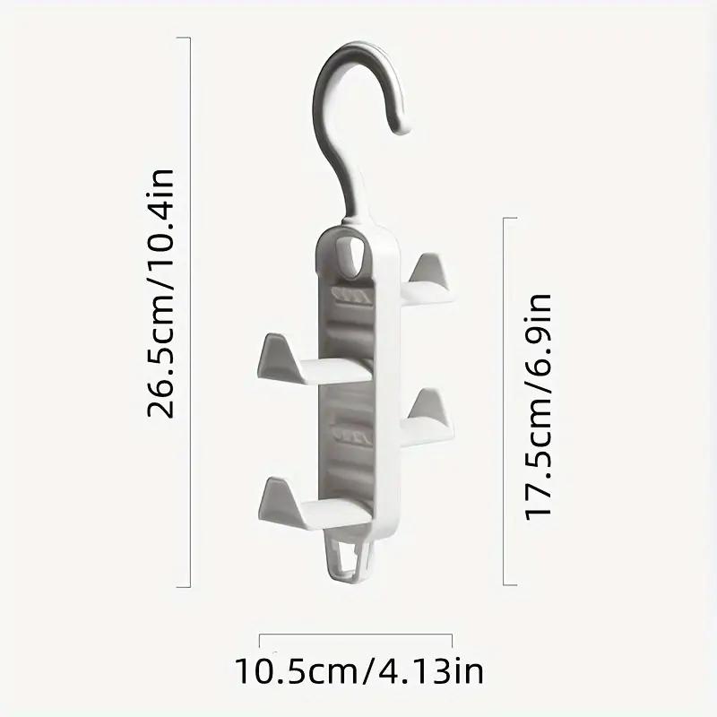 1ks multifunkční otočný stojan na oblečení, opasek, taška, háček na šatní skříň, sušení oblečení, úložný prostor na oblečení