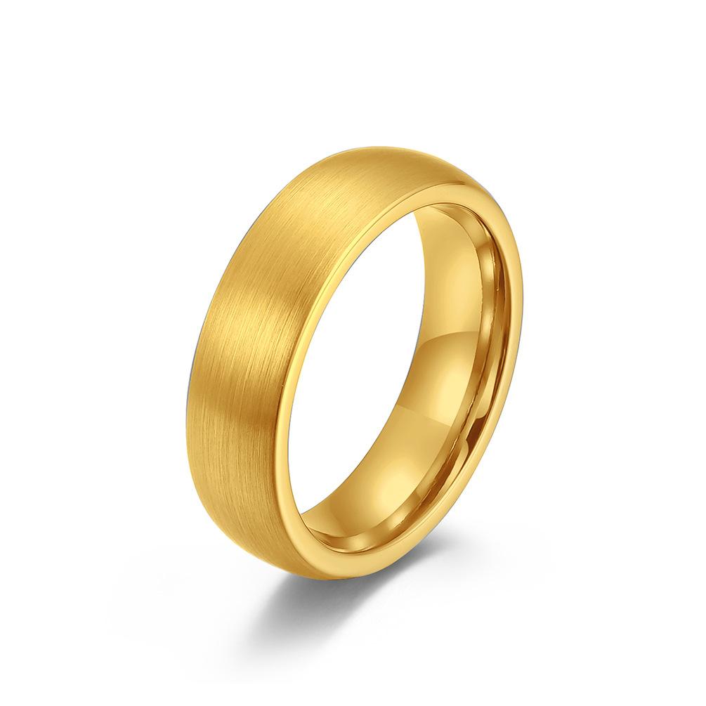 

4 6 8 мм матовое вольфрамовое кольцо для мужчин и женщин модное простое унисекс парное кольцо золотого цвета хип-хоп ювелирные изделия аксессуары 12#