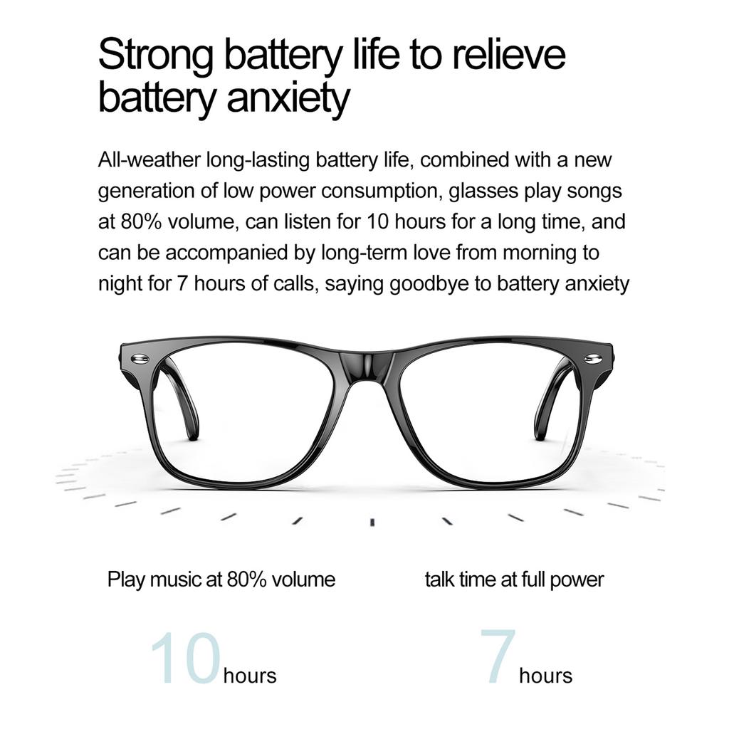 AI Translator Glasses Bluetooth 134 Languages Real Time Translation Blue Lights Blocking Smart Glasses for Travel Sports Music and Calls