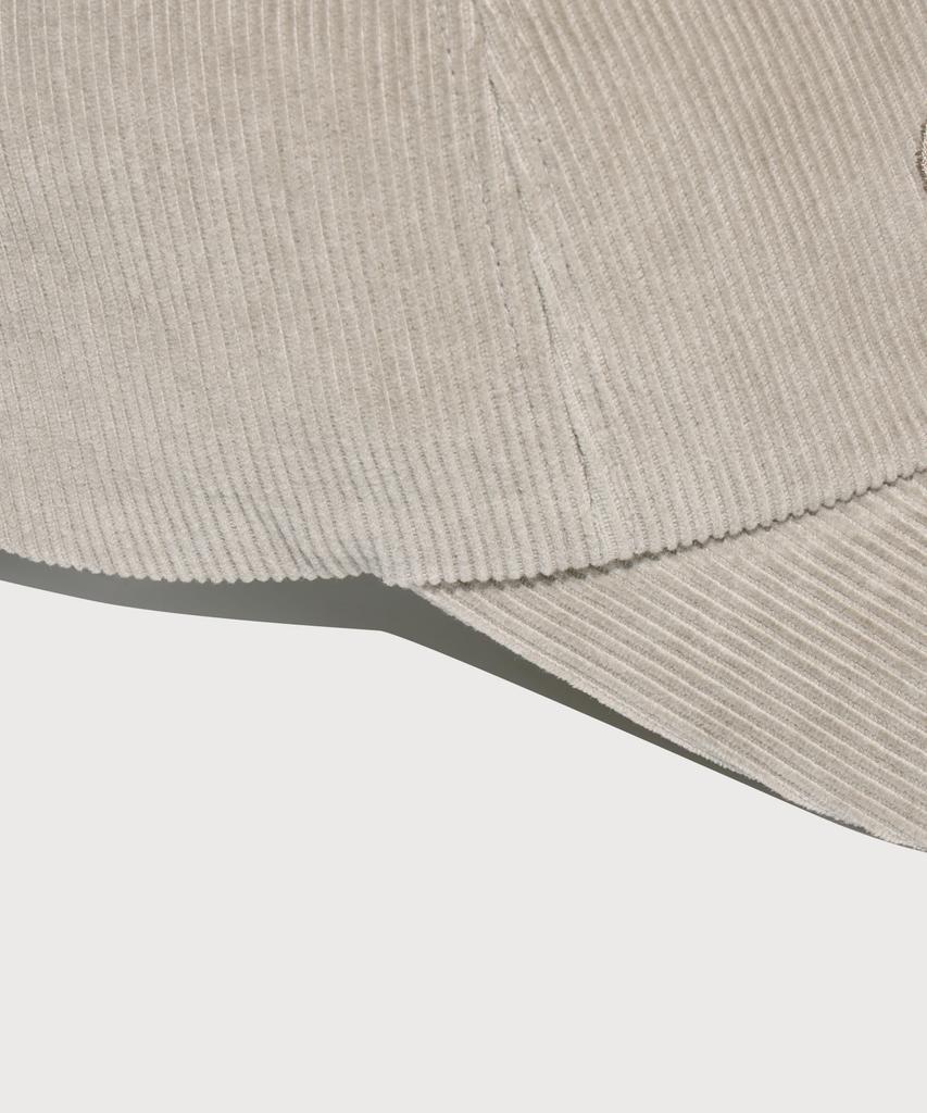 COVERNAT WOMAN [Standard Fit] Clover Heart Corduroy Wappen Ball Cap Moca