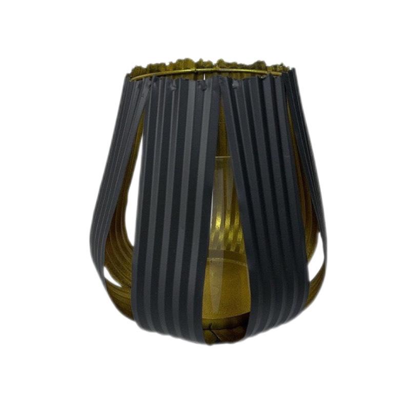 Outdoor Candle Holders for Patio-Black Candle Holder for Table Centerpiece - Farmhouse Decor Fireplace Metal Candle Holders