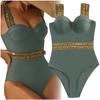 One-piece Padded Sequin Shaping Swimsuit XL One-piece Padded Sequin Shaping Swimsuit XXL