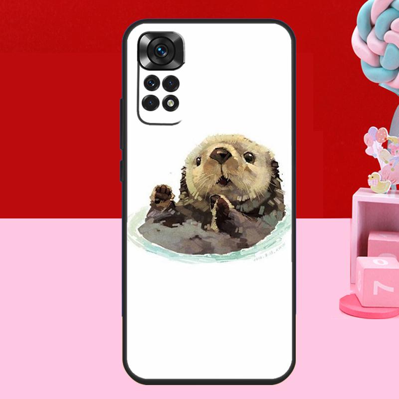 Animal Otter Case For Xiaomi Redmi Note 13 12 11 10 14 15 Pro Plus Redmi 15 C 14C 10C 12C 13C Soft Cover