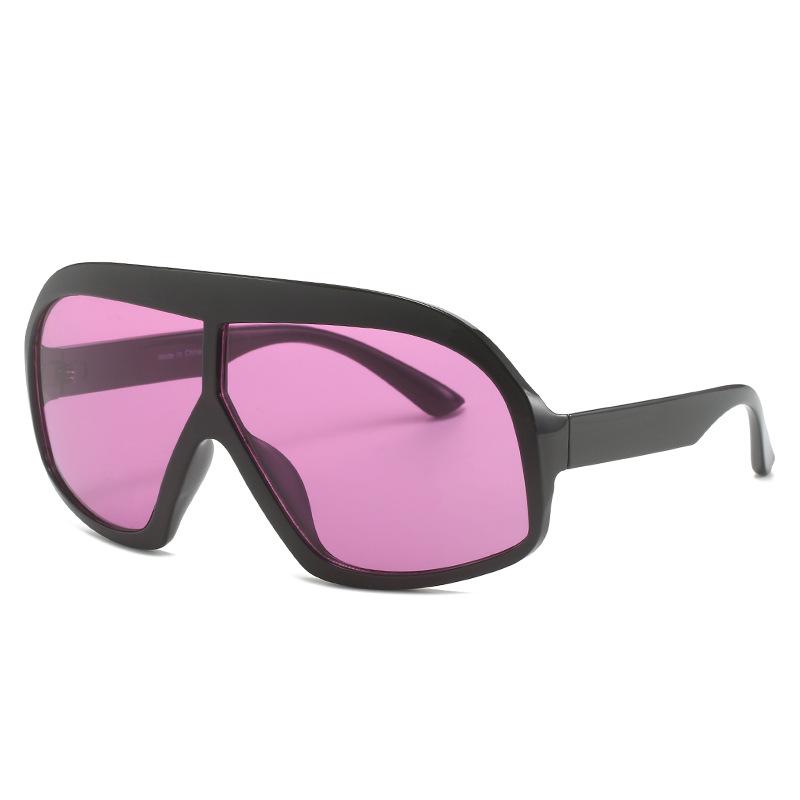 S2132 Large Frame Hip-Hop Sunglasses - European & American Style