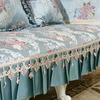 European Pastoral Sofa Cushion Cover Fabric Four Seasons Princess