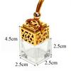 Hanging Empty Car Perfume Bottle Empty Glass Bottles Essential Oils Diffuser Fragrance Air Freshener Auto Ornament Home Decor