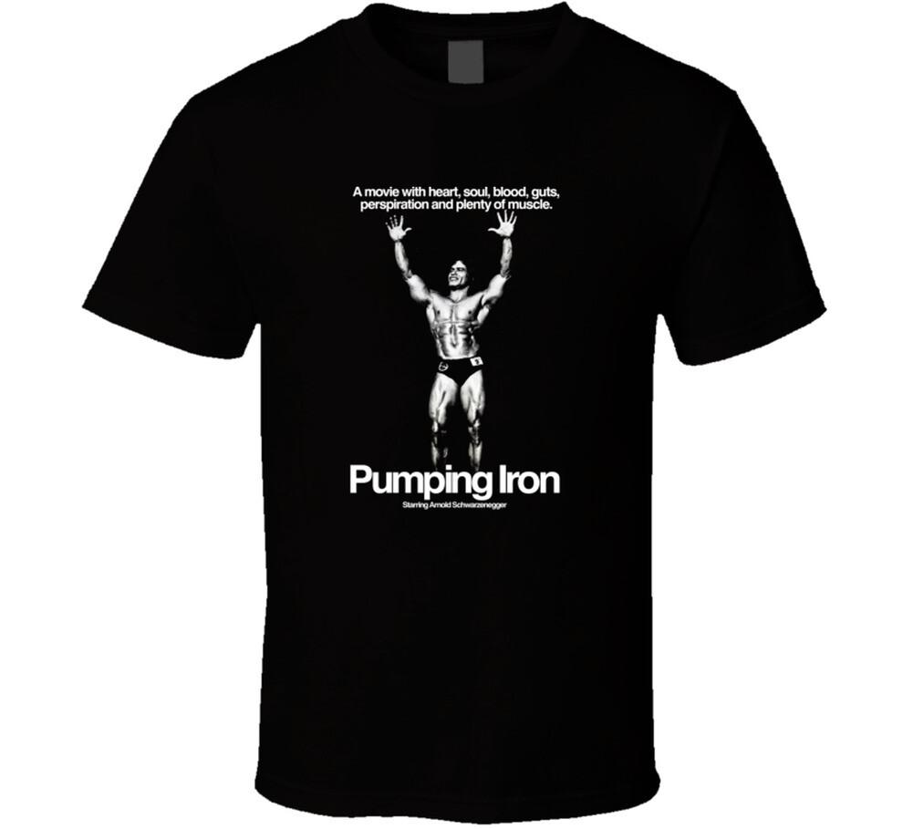 Pumping Iron Arnold Schwarzenegger T-Shirt Body Building Movie S