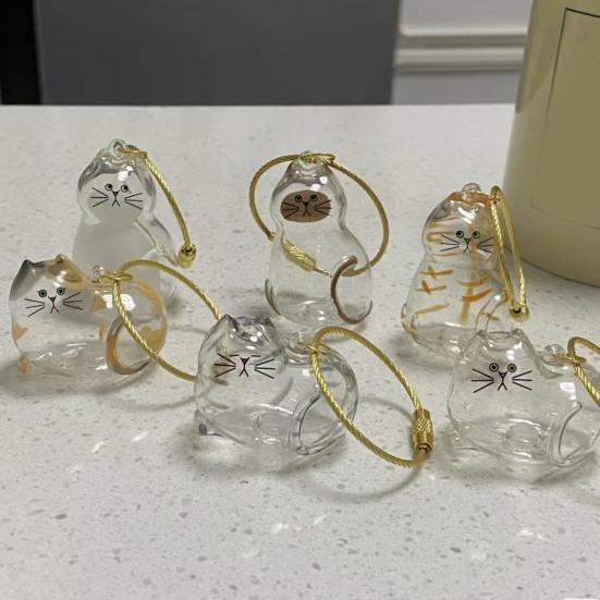 Cat Hair Storage Bottle Transparent Pet Fur Keepsake Keychain for Collecting Cat And Dog Hair Pet Memorial Gift