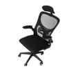 Office Chair Mesh High Back Desk Chair with Lumbar Support 3D Headrest 90 Degree Rotating Armrests Wheels Comfortable