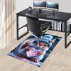 1pc Anime Squirrel with Heart Chair Mat - Winter Wonderland Office Rug for Desk, Anti-Slip Carpet for Home Decor, Suitable for All Seasons and Perfect