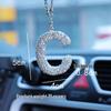 Rhinestone Bow Polymer Clay Rearview Mirror Ornament for Women