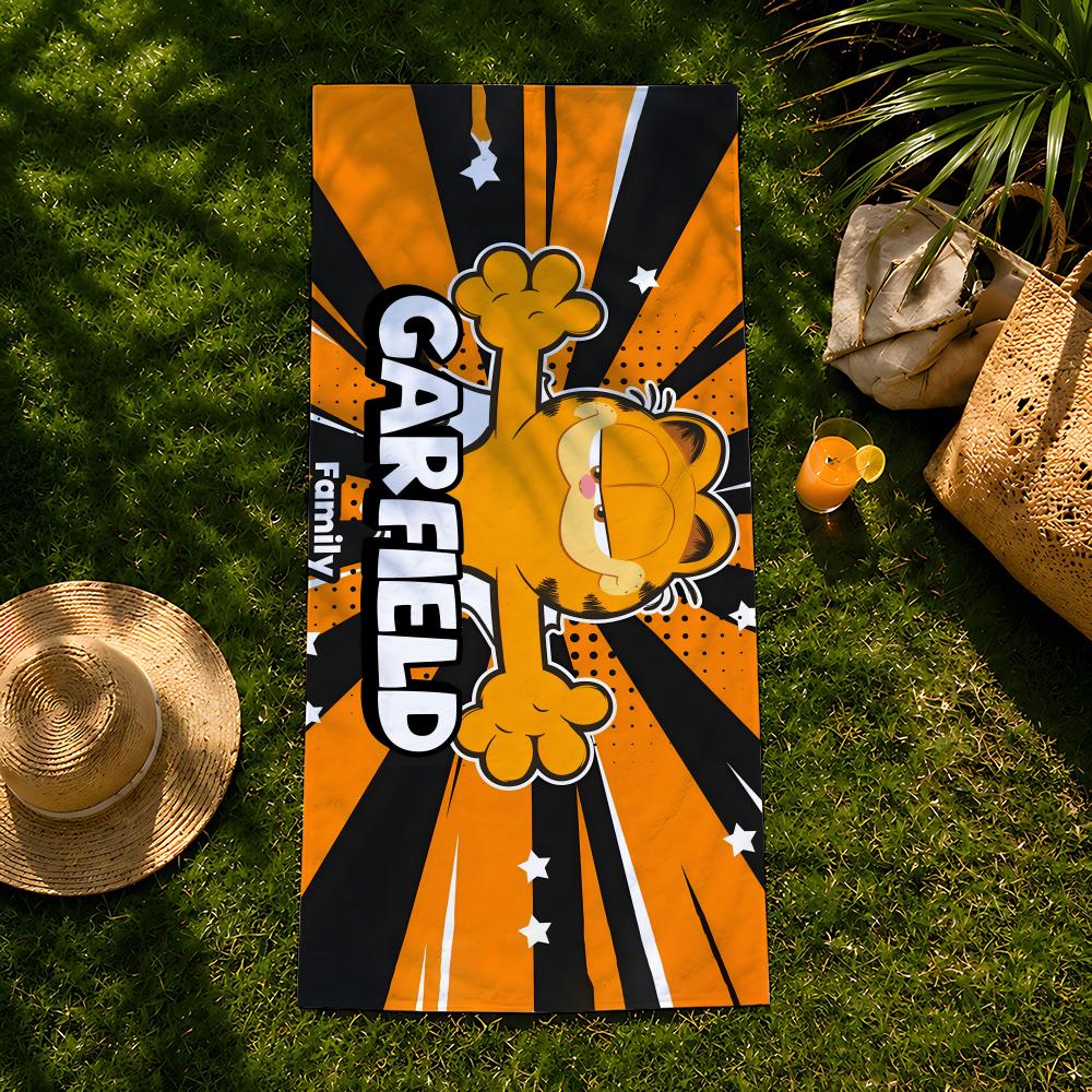 Character G-Garfield-d Towel beach towel, quick drying absorbent bath towel for Swim,Gym,Camping,Outdoor