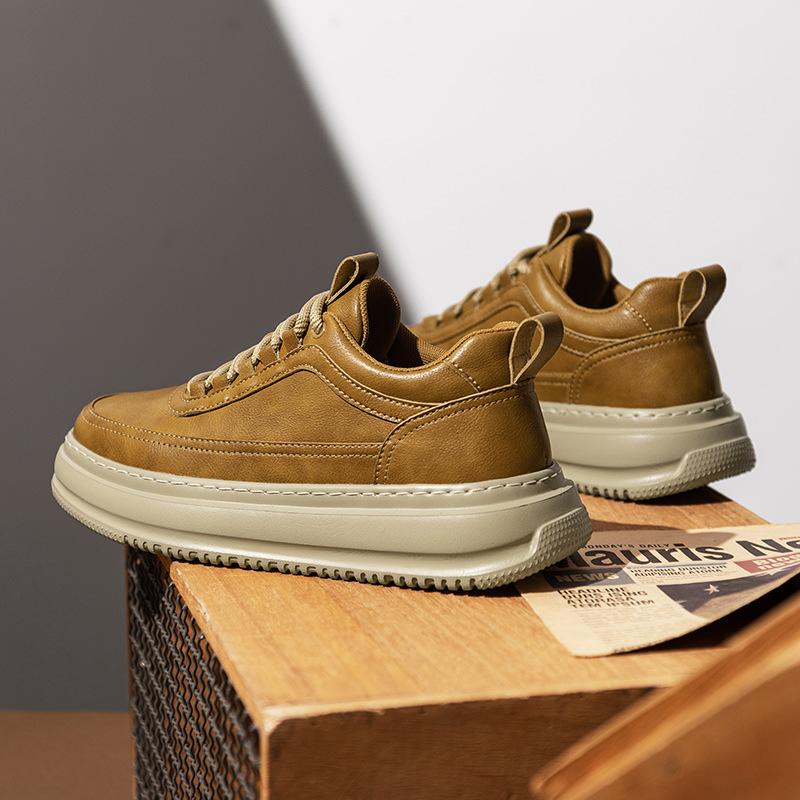 Autumn shoes lightweight soft sole comfortable casual board shoes autumn platform shoes winter high-end two cotton shoes