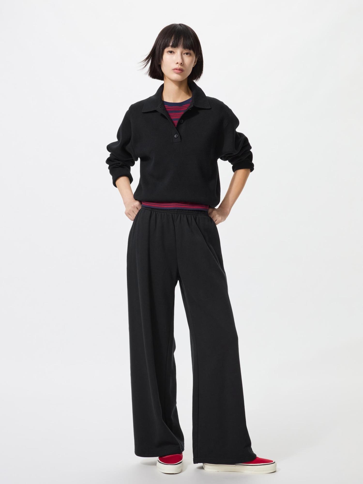 

Uniqlo Спортивные широкие брюки Длина штанины 70 73 см 09 BLACK/WOMEN XL