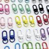 Colorful Zinc Alloy Door Buckle 3-Point Snap Hook for DIY Keychain and Jewelry Accessories