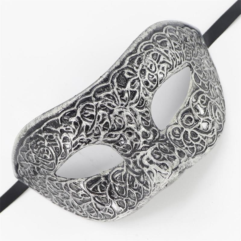 Masque de Mascarade Rétro Masque de Mardi Gras Masque de Fête Vénitien Masque Demi-Visage pour Bal d'Halloween Cosplay Accessoires de Spectacle