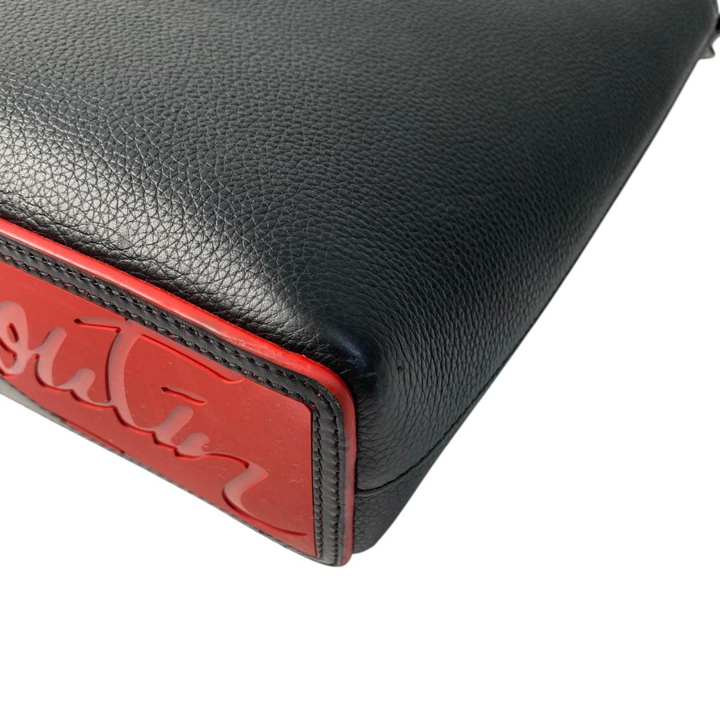 Used Christian LouboutinShoulder Bag black/Red Leather Women