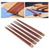5 Pairs Natural Wood Chopsticks Environmental Protection HandCarved Chopsticks Gift Set