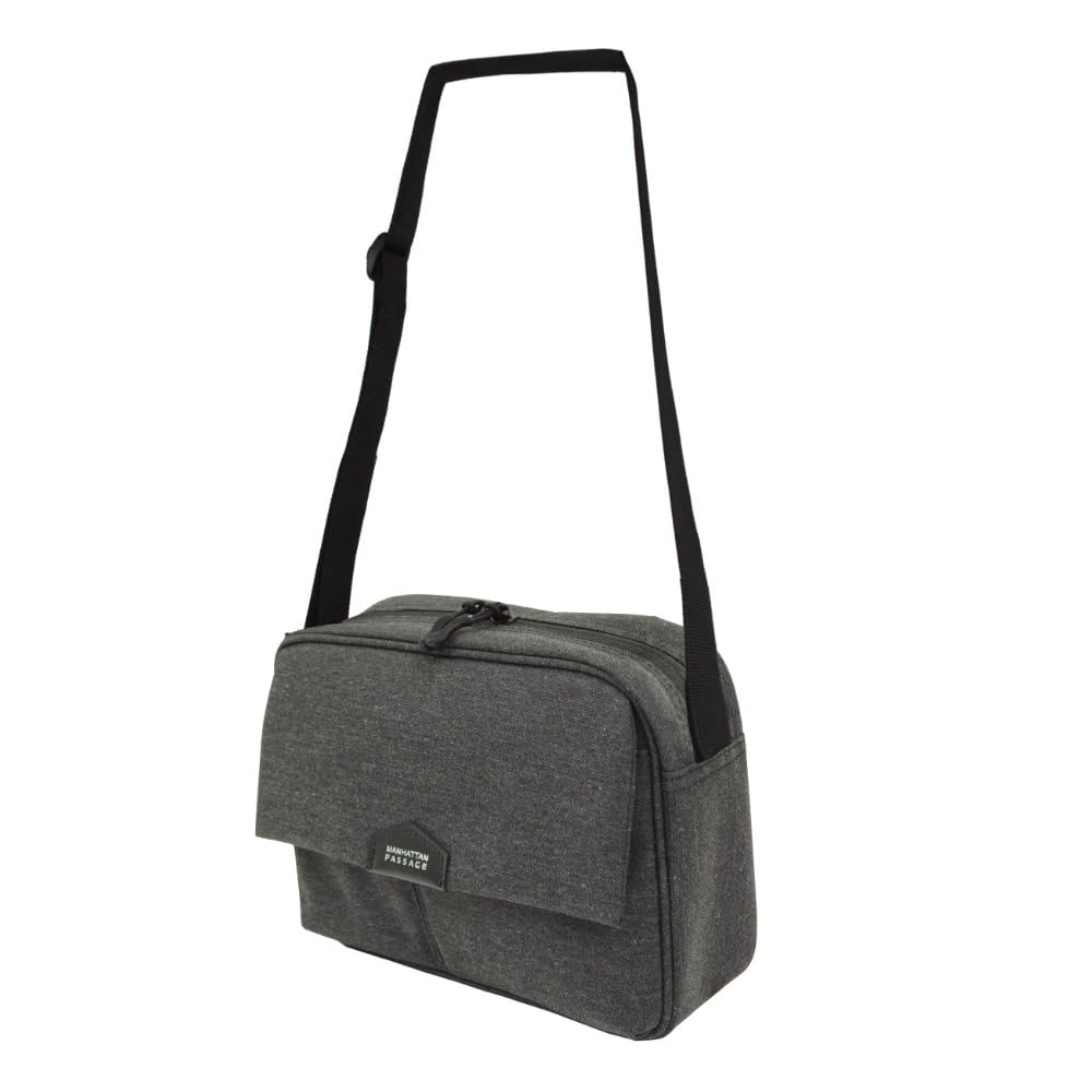 5608cha flap shoulder unisex [Manhattan Passage] (Charcoal) A5-compatible bag,