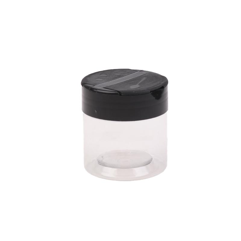 5/6 Pcs Durable Plastic Seasoning Jar, Portable Salt Cellar, Empty Pepper Shaker, Double Flip-Top Transparent Seasoning Jar