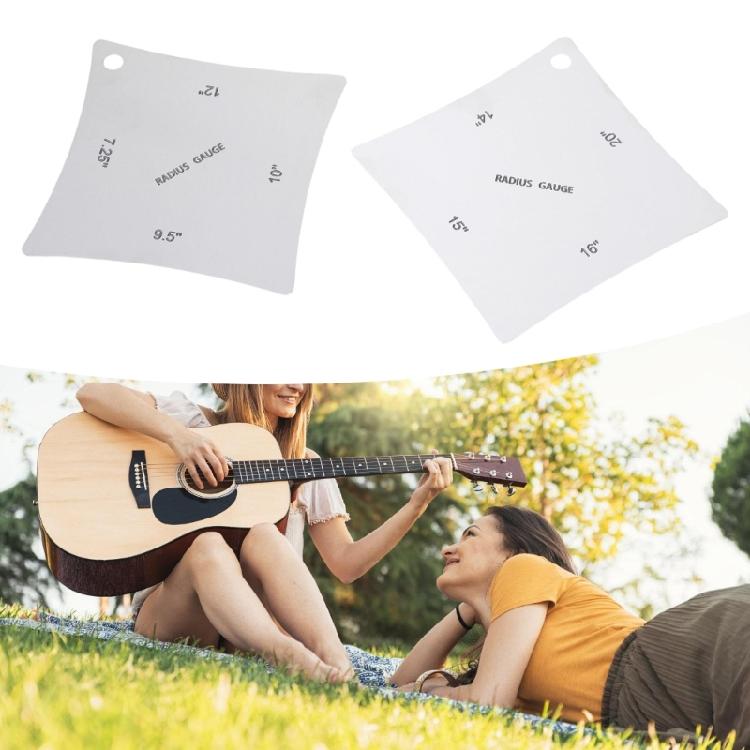 High Precisions Guitar Neck Radius Gauge with Smooth Designs Prevents Scratches Suitable for Setups and Maintenance