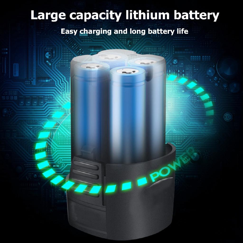 60NM 18V Electric Wrench Kit 3/8 Cordless Ratchet Wrench Rechargeable Scaffolding Torque Ratchet with LED Working Light