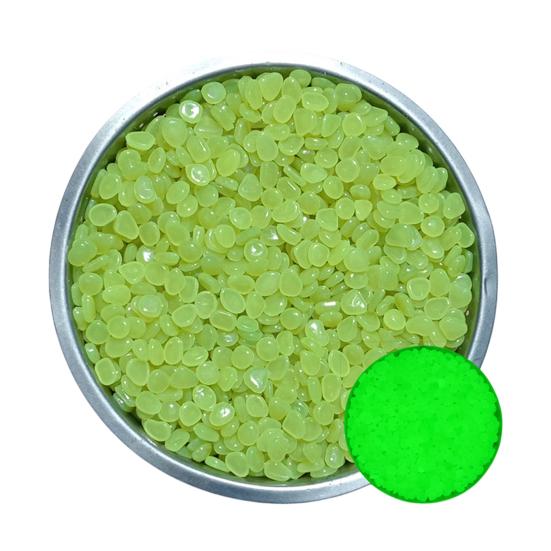 Glow-in-the-Dark Garden Stones Colorful Decorative Aquarium Pebbles Fish Tank Rocks 0.8-1.1cm Luminous Pebbles for Outdoor Walkway Aquarium Landscape