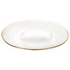 Dinner plate, shallow glass, gold platter, 30 cm
