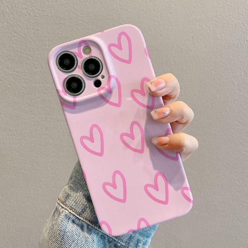 Luxus Clmj Swag Rosa Liebesherz Glänzende Folie Harte PC-Handyhülle für Google Pixel 7 7a 8 8a 9 9a Pro XL 5G