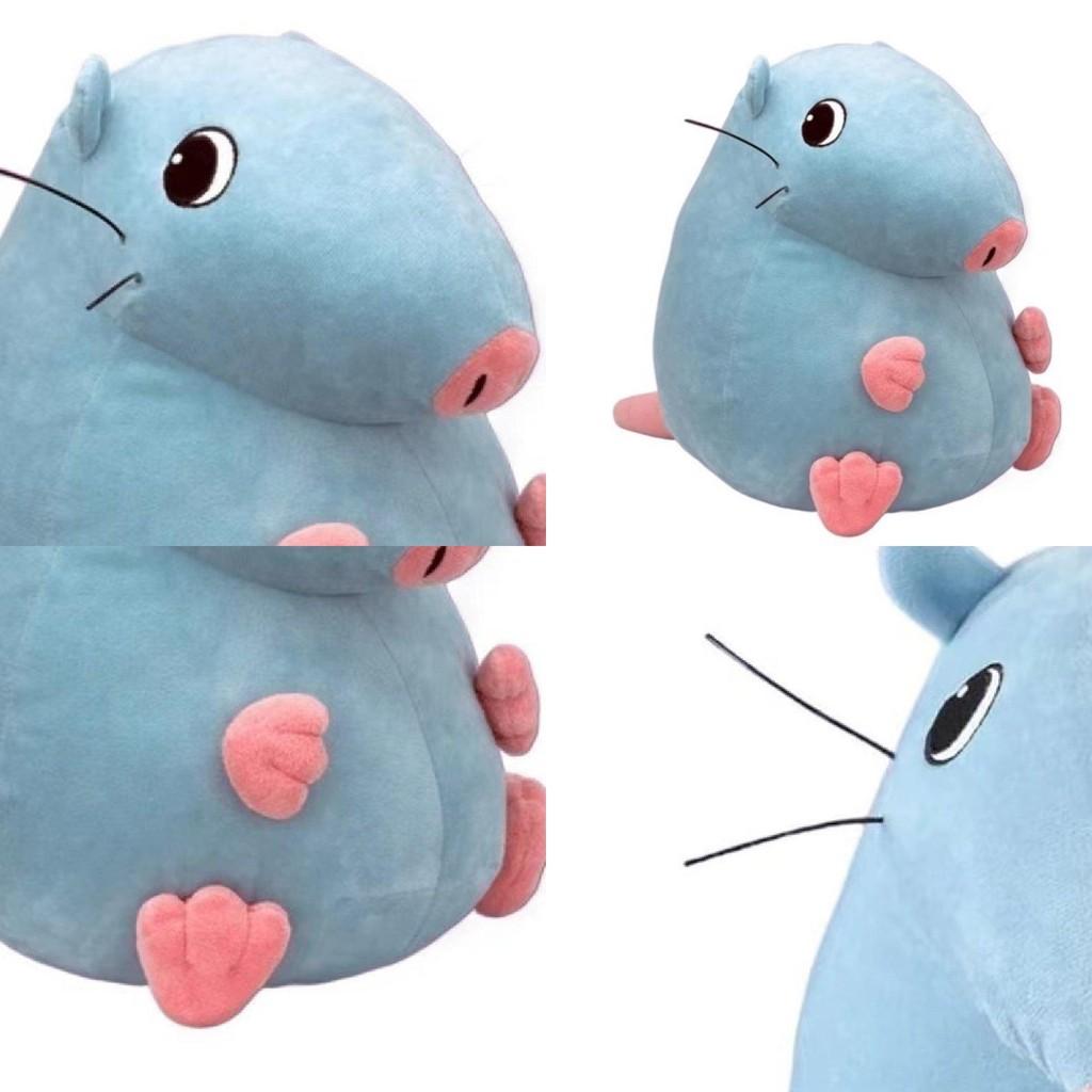 Entzückendes Pizza Tower Dumme Ratte Plüschtier in weichem Himmelblau für Kinder und Sammler