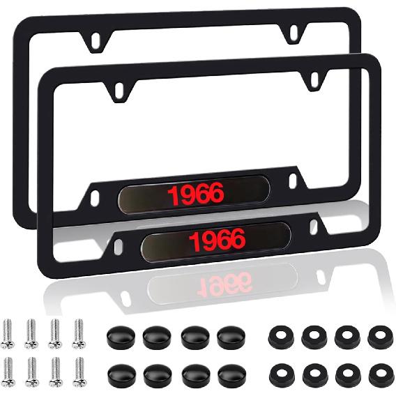 Compatible with Jeep License Plate Frame 1941 for Car. (W-CPJ-1941) W-CPJ-1966