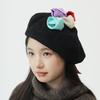 High Quality Modern Rose Beret Women's Australian Wool Romantic Bud Hat Sweet Wind Elegant Cute Hat