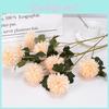 3head Chrysanthemum Faux Flower Wedding Celebration Decor With Handcast Craft For Party Venue Design