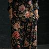 2026 Spring and Summer New Women's Clothing, European and American Minimalist Temperament Loose V-neck Diagonal Button Shirt Wide-leg Pants Two-piece