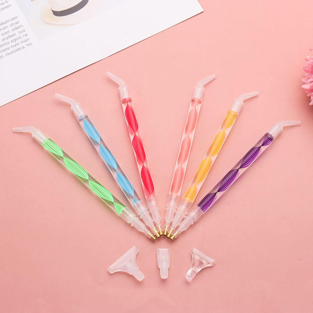 Art Cross Stitch Spiral Flower Point Drill Pen 5D Diamond Painting Resin Pen Diamond Painting Pen