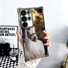 Ferghana Horse Animal Plating Phone Case For Samsung Galaxy S24 S25 FE S26 Edge S23 Ultra S22 S21 Plus S20 Anti-Fall Airabag Cov