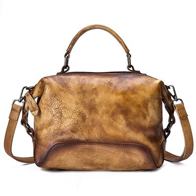 Vintage Design Large Capacity Women Handbags Brand Fashion Shoulder Bags Genuine Leather Crossbody Bag Ladies Purse GZW