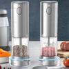 Electric Salt and Pepper Kit, USB Rechargeable Kitchen Household Appliances Stainless Steel Automatic Pepper Grinder