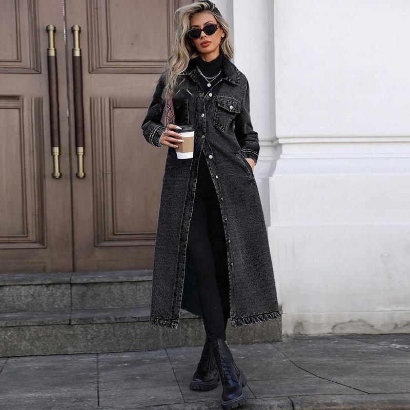 Denim Coats Moto Biker Jeans for