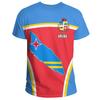 T-shirt à Imprimé 3D Drapeau Emblème National d'Aruba Nouvelle Mode Pays-Bas Col Rond Manches Courtes T-shirts Pour Hommes Vêtements Streetwear