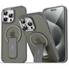 New Folding Stand Matte Clear Magnetic Case for iPhone 17 17 Air 17Pro 17 Pro Max For Magsafe Wireless Charge Shockproof Cover