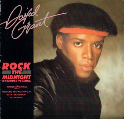 12-tums Skiva DAVID GRANT - Rock The Midnight GRANX4 CHRYSALIS 1983 UK Soul/Funk Begagnad