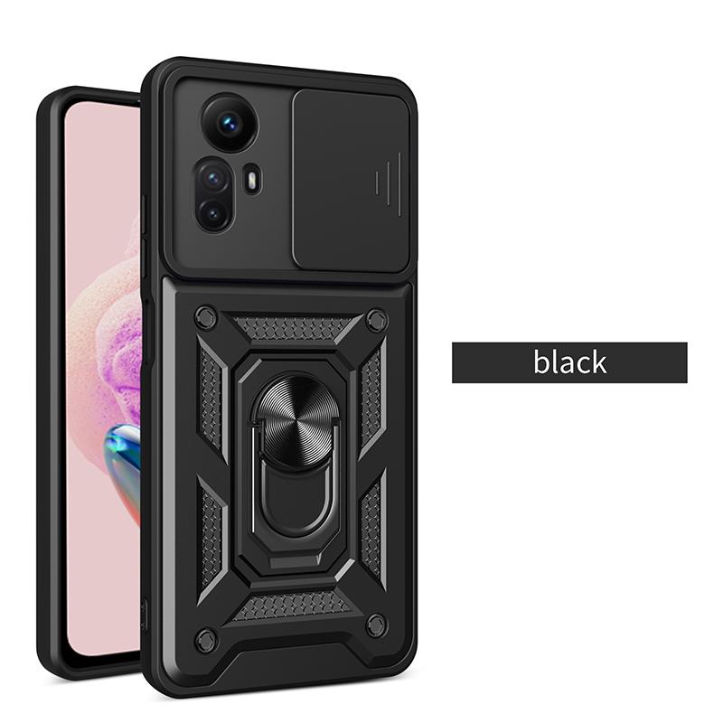 Shockproof Armor Case For Xiaomi Redmi Note12S 4G Car Holder Phone Cover For Redmi Note12 4G 5G Camera Lens Protection Fundas