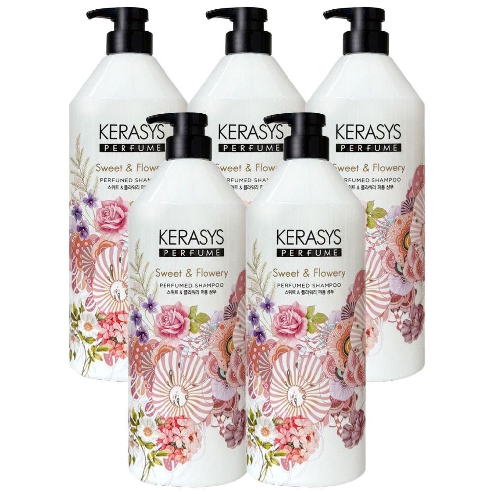 Kerasis Perfume Shampoo Sweet & Flowery 1L 5 pcs