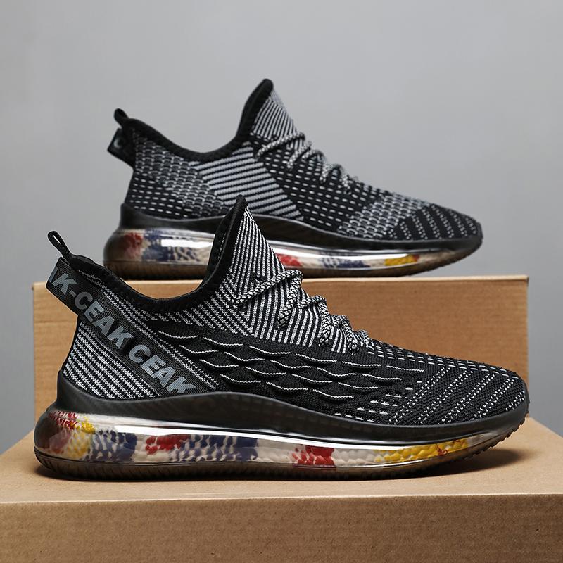 

Men s Lightweight Running Shoes Breathable Non Slip Sport Sneakers for Men Comfortable Fashion Walking Tennis Shoes Men 48 чорний